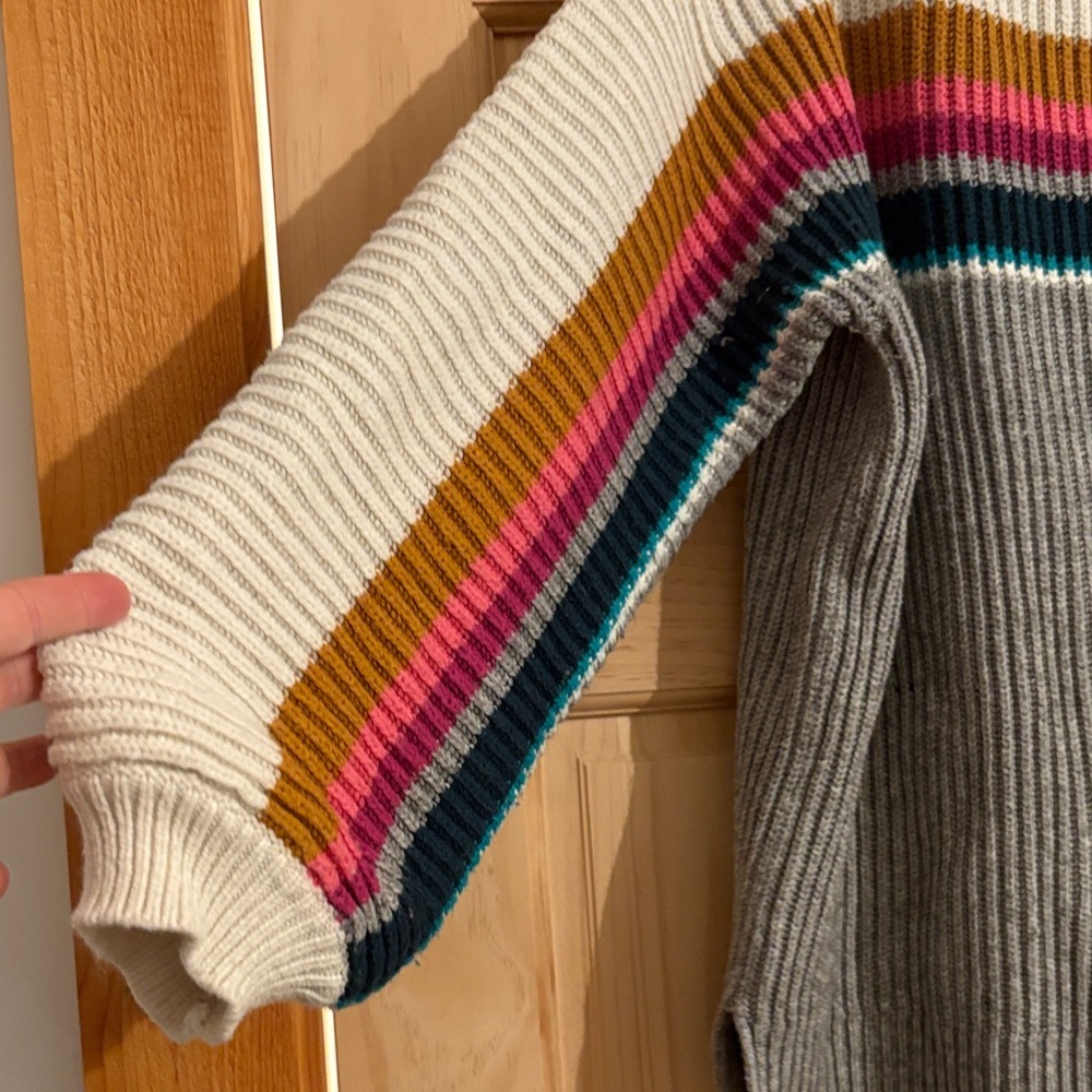 Anthropologie Multicolor Striped Crew Neck Sweater - Picture 3 of 7